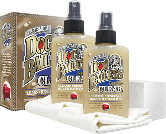 Doc Baileys Clear Leather Cleaner and Conditioner -4oz, 2 Packs