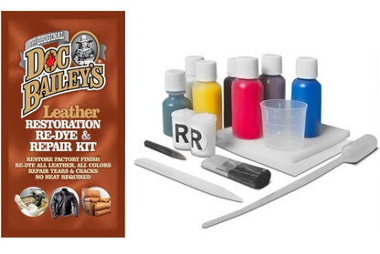 The Original Multi-Color Leather Restoration Re-Dye and Repair-A-Tear Kit