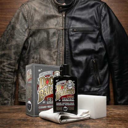 Doc Bailey’s Black Leather Dye & Restoration Kit: For Harley-Davidson, BMW & Luxury Leather