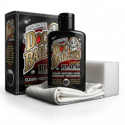 Doc Bailey’s Black Leather Dye & Restoration Kit: For Harley-Davidson, BMW & Luxury Leather